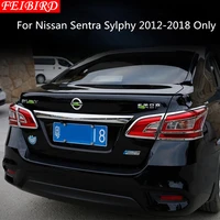 abs rear trunk tail light lamp bezel accessories cover trim for nissan sentra sylphy 2012 2013 2014 2015 2016 2017 2018