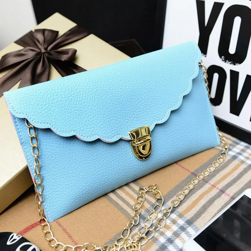 2017 крученая кромка конверт клатч дамские сумки через плечо с цепочкой женские