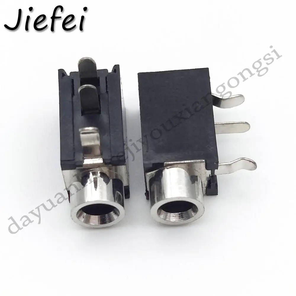 10pcs 1/8" 3.5mm female Headphone DIP 3 pin 5 pin Socket Jack with Nut Panel Mount
