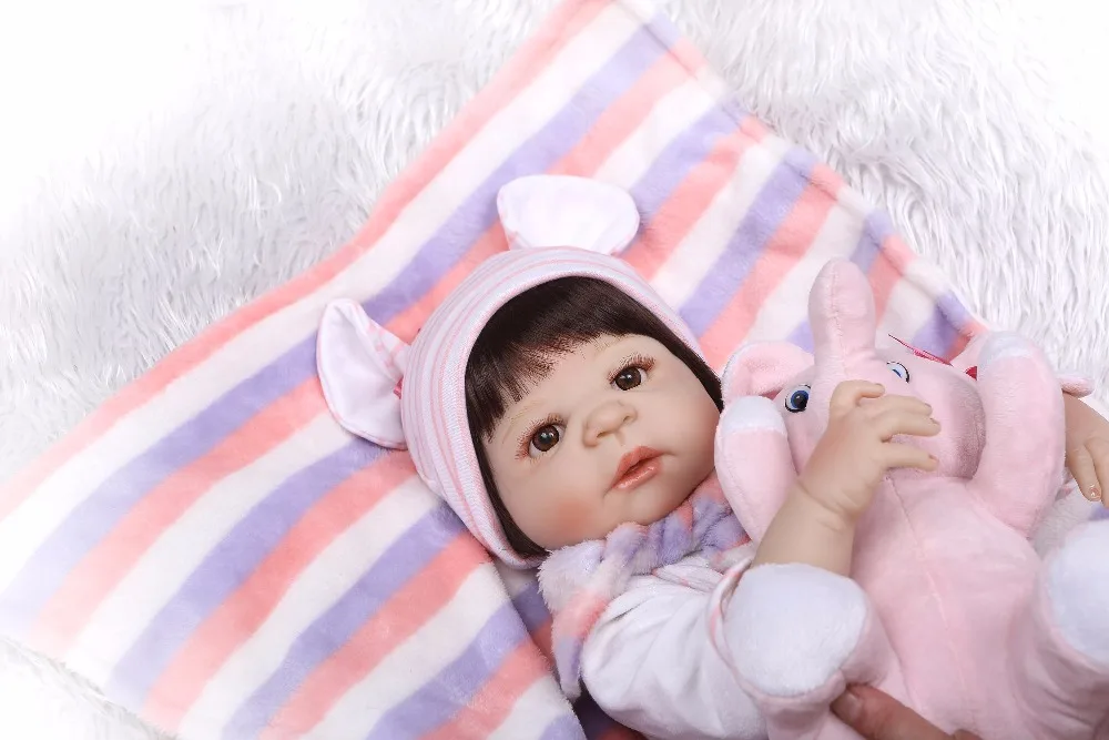 Корабль из Бразилии 57 см настоящая полная силиконовая девочка Reborn Baby кукла Ванна игрушка Реалистичная принцесса Реалистичная кукла Bebes Reborn Bonecas