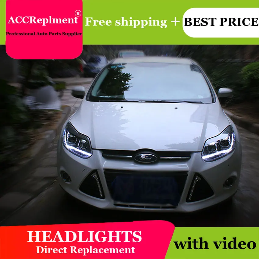 Автомобильный стильный светодиодный светильник для Ford Focus 3 s 2012-2014 Европейский drl