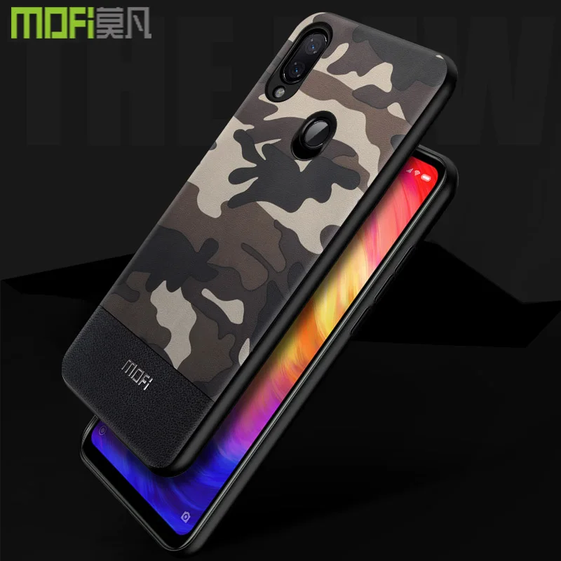 Redmi note 7 Чехол камуфляж Жесткий кожаный для Xiaomi redmi рисунком |