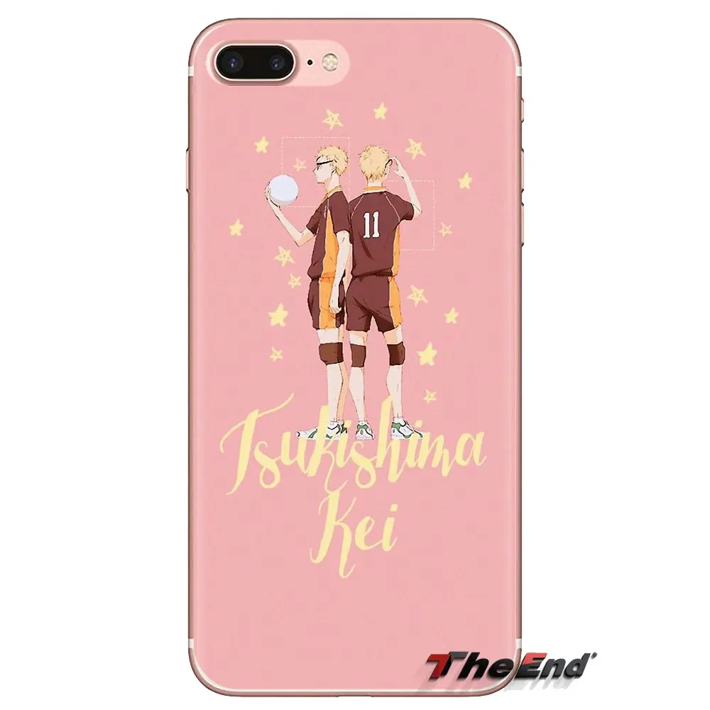 Soft Transparent Covers tsukishima kei Haikyuu anime series For Xiaomi Redmi 4A S2 Note 3 3S 4 4X 5 Plus 6 7 6A Pro Pocophone F1 |