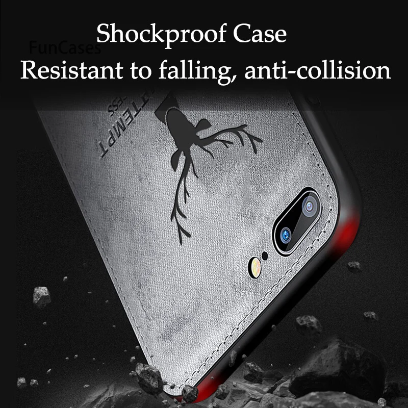 Роскошный тканевый чехол для iPhone 7 Plus X XR Xs Max s Милая накладка олень 8 6S 6 5 5S SE чехлы