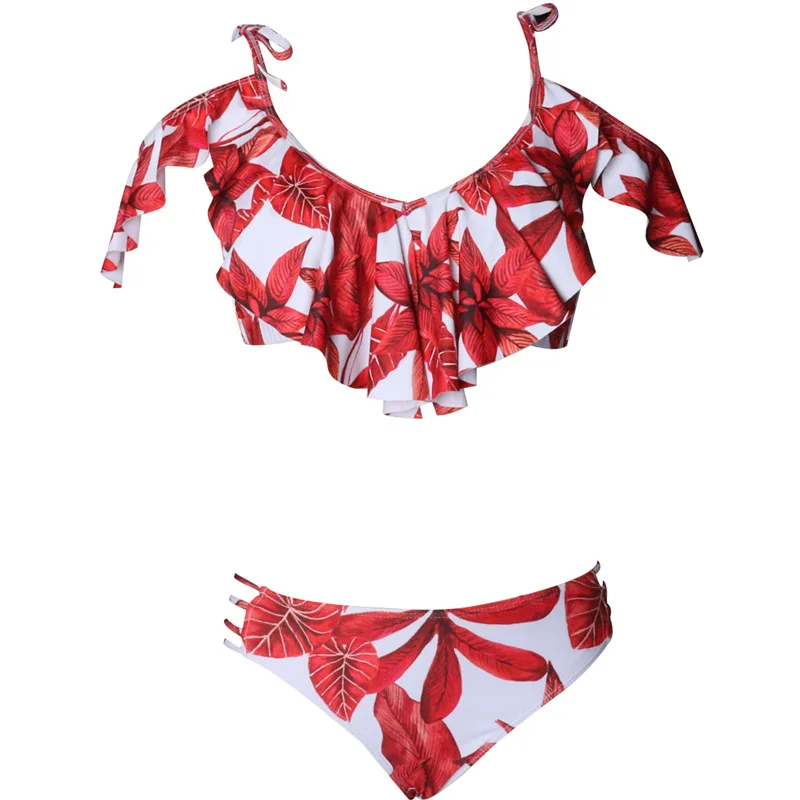 Женский комплект бикини Maillot De Bain Fille летние пляжные купальники для мамы и дочки