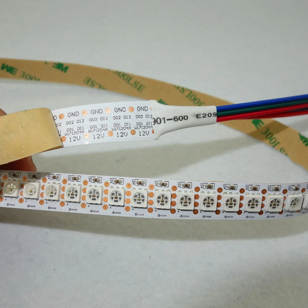 GS8208 (похож на WS2811 WS2813)144 светодиодный s/mDC12V адресная полноцветная RGB 5050 ная лента 2 м