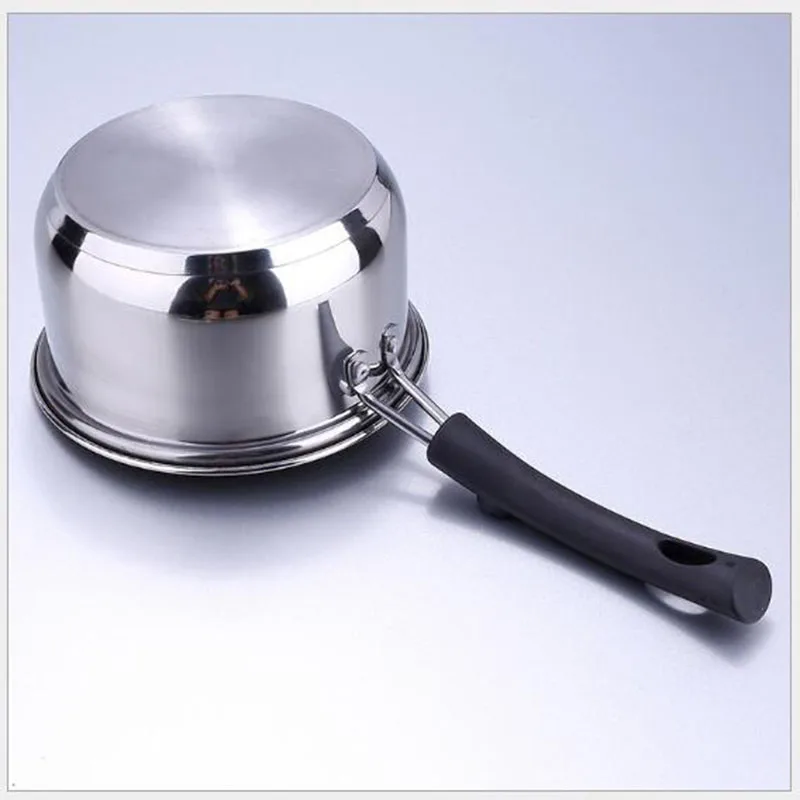 Кастрюля из нержавеющей стали с одной ручкой кастрюля для кухни домашнего