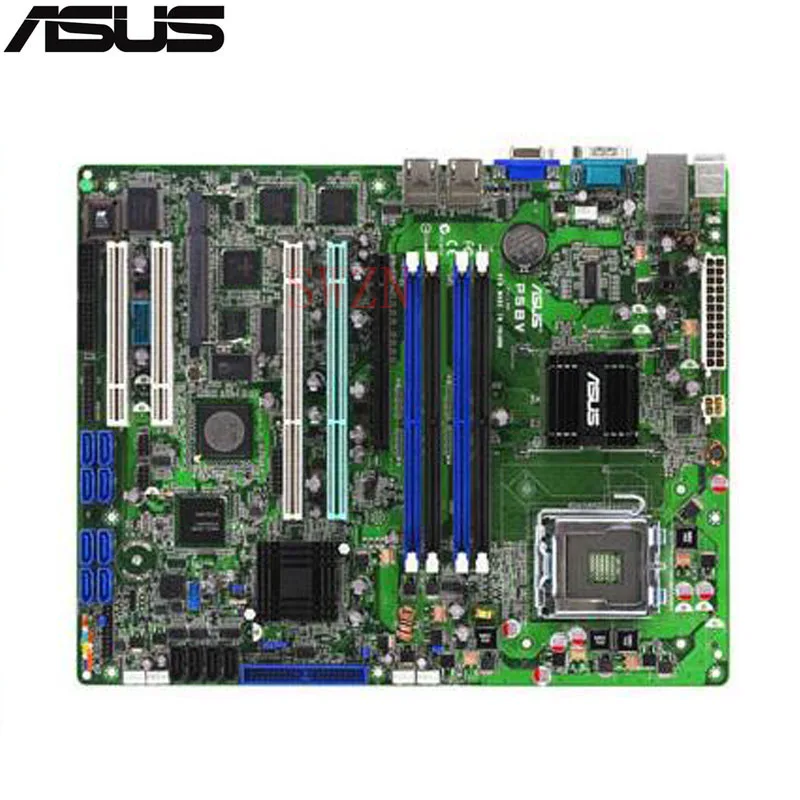 Оригинальный использовать сервер материнская плата для Asus P5BV/SAS P5BV SAS Socket 775