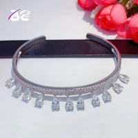 be 8 luxury aaa cz zirconia bangles adjustable square stone copper bracelets for women bracelet pulseira feminina b114