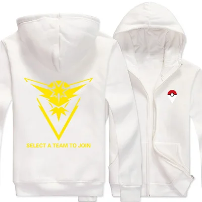 4 Новые толстовки для мужчин и женщин для Аниме Pokemon Team Mystic Valor Instinct дизайн толстовка унисекс пальто толстовка - Цвет: 4