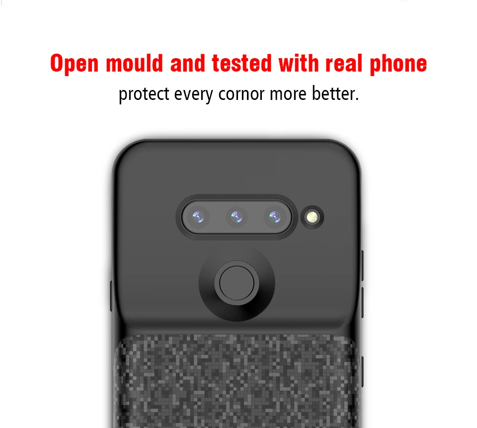 Чехол для аккумулятора NEWDERY для LG V40 ThinQ 5200 мАч тонкий портативный чехол для зарядного устройства с откидной рамкой полная защита для LG V40