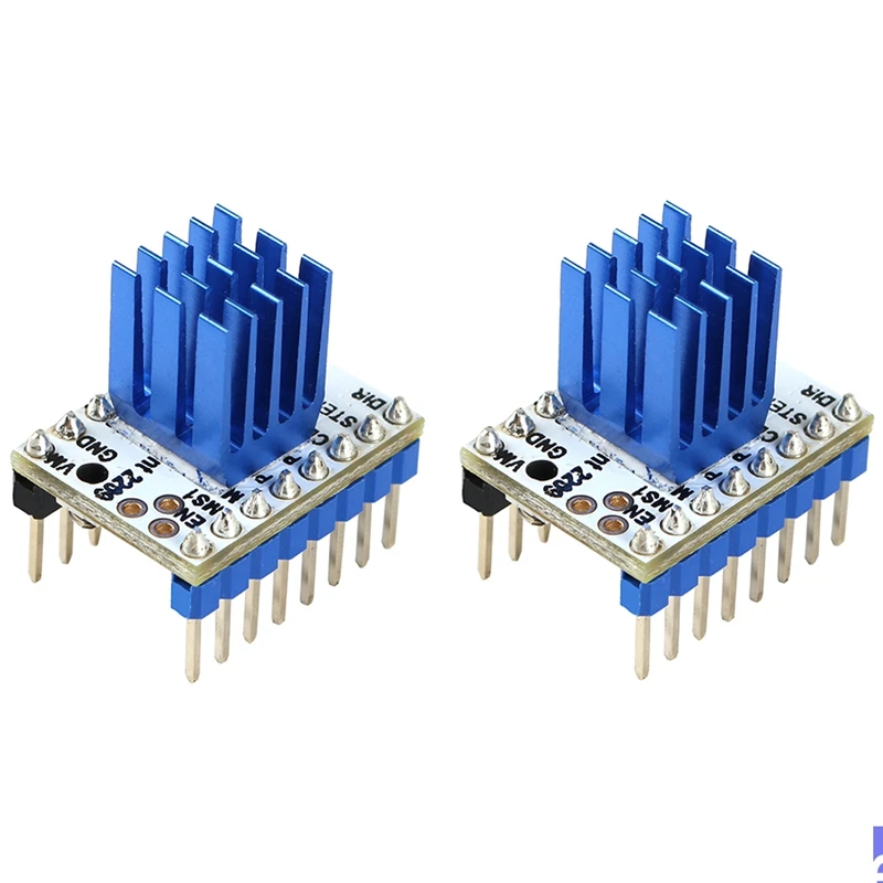 2 шт. шаговый драйвер двигателя Tmc2209 V2.0 Stepsticks бесшумный 256 микрошагов ток 2.8A