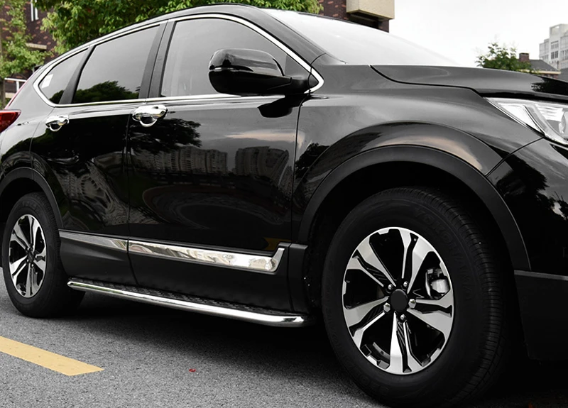 Хромированная наружная Нижняя Боковая дверь молдинги ABS 6 шт. для Honda CR-V CRV