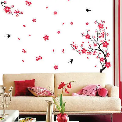 Семейные Съемные Виниловые наклейки на стену с цветком из цветов настенные