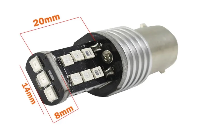 2шт P21W 1156 1157 светодиодный автомобильный светильник BA15S BAY15D Поворотный Светильник
