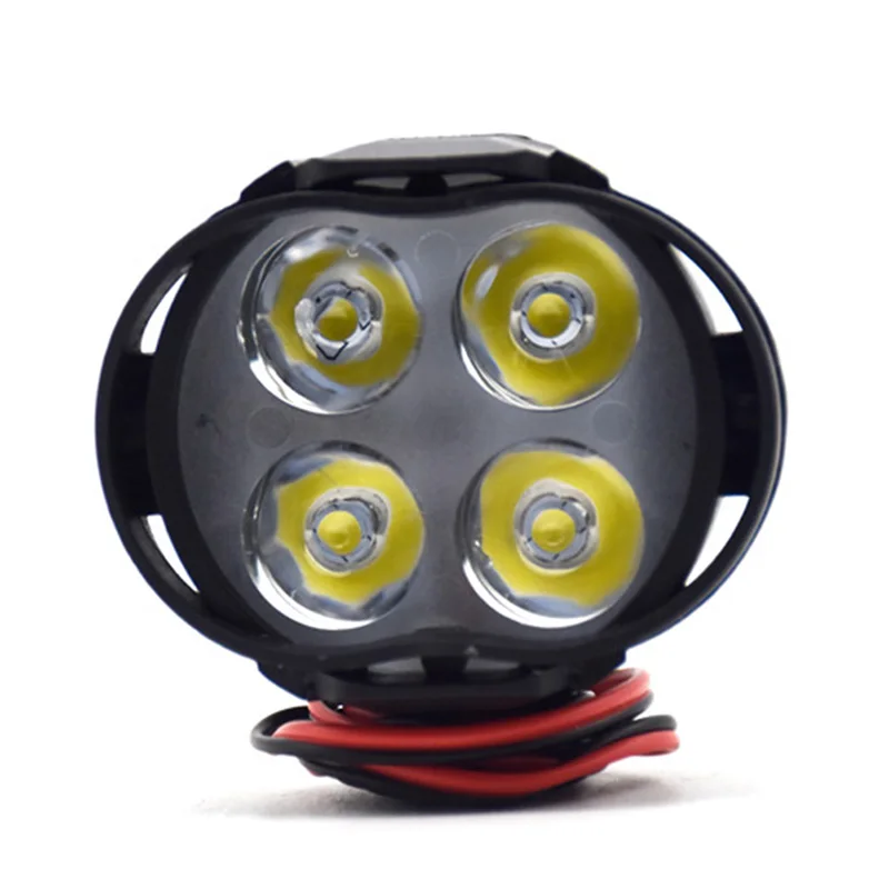 Мотоциклетная Передняя светильник скутер туман Точечный LED ATV 12В Moto Рабочая фара