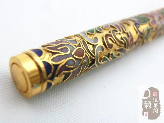 Золотая Звезда 130 авторучка 12k chingtai Изысканная медная фарфоровая рельефная