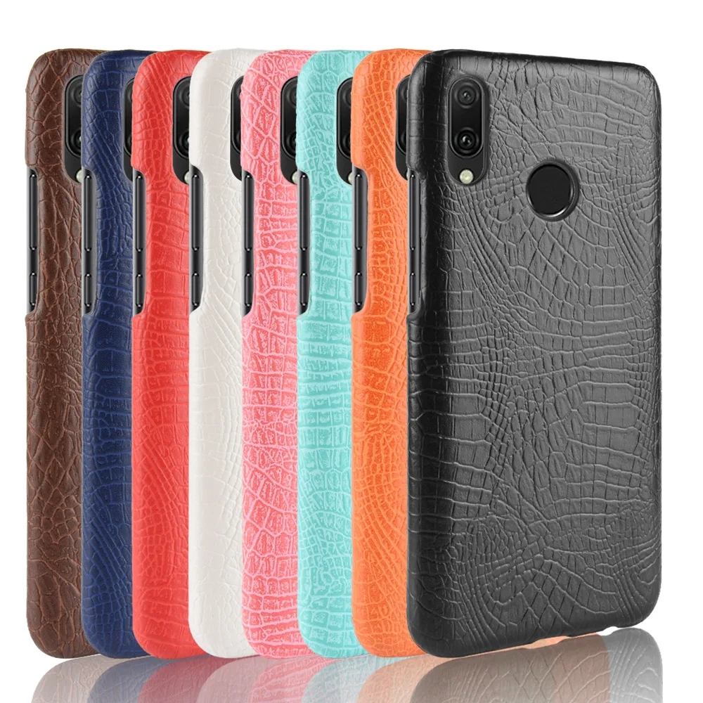 Чехол из искусственной кожи с узором для телефона Huawei Y 3 5 6 7 8 9 чехол крокодиловой
