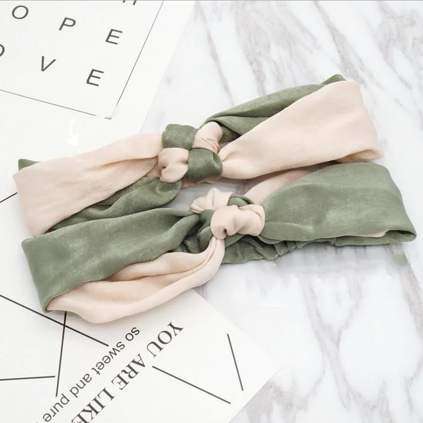 Простая шикарная расцветка ободка для волос в стиле дикий динамический, промывка лица и укладка, высокая эластичность, аксессуары для волос для девочек.