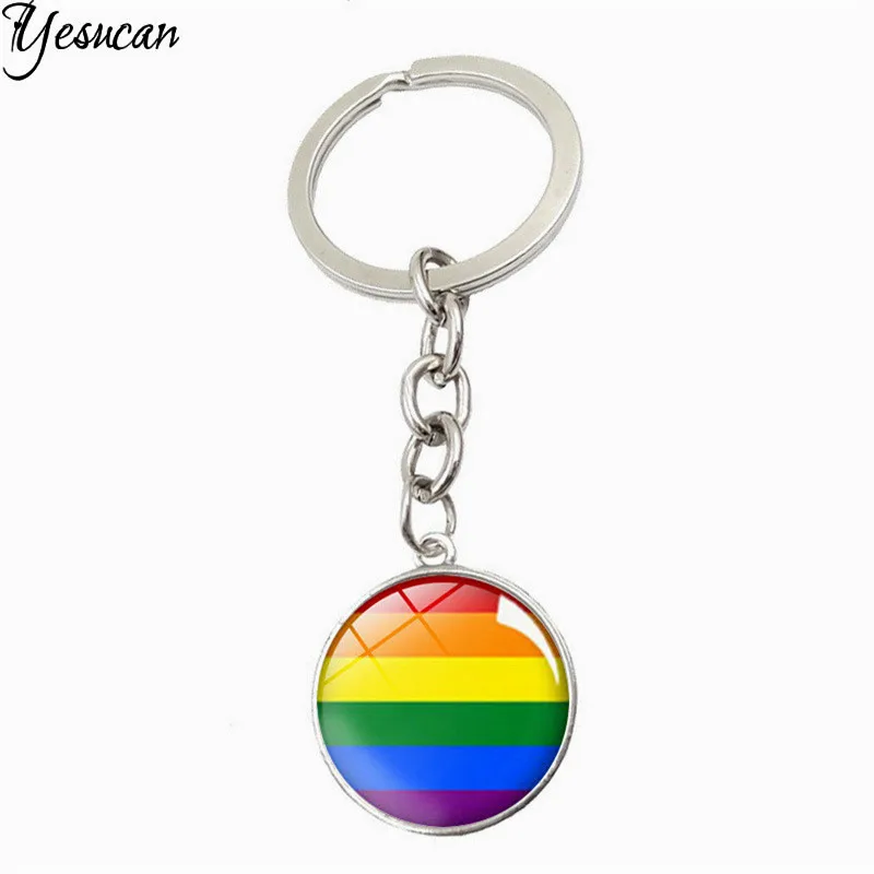 Цветной Радужный брелок Gay Pride 8 стилей брелки для автомобильных ключей сумка