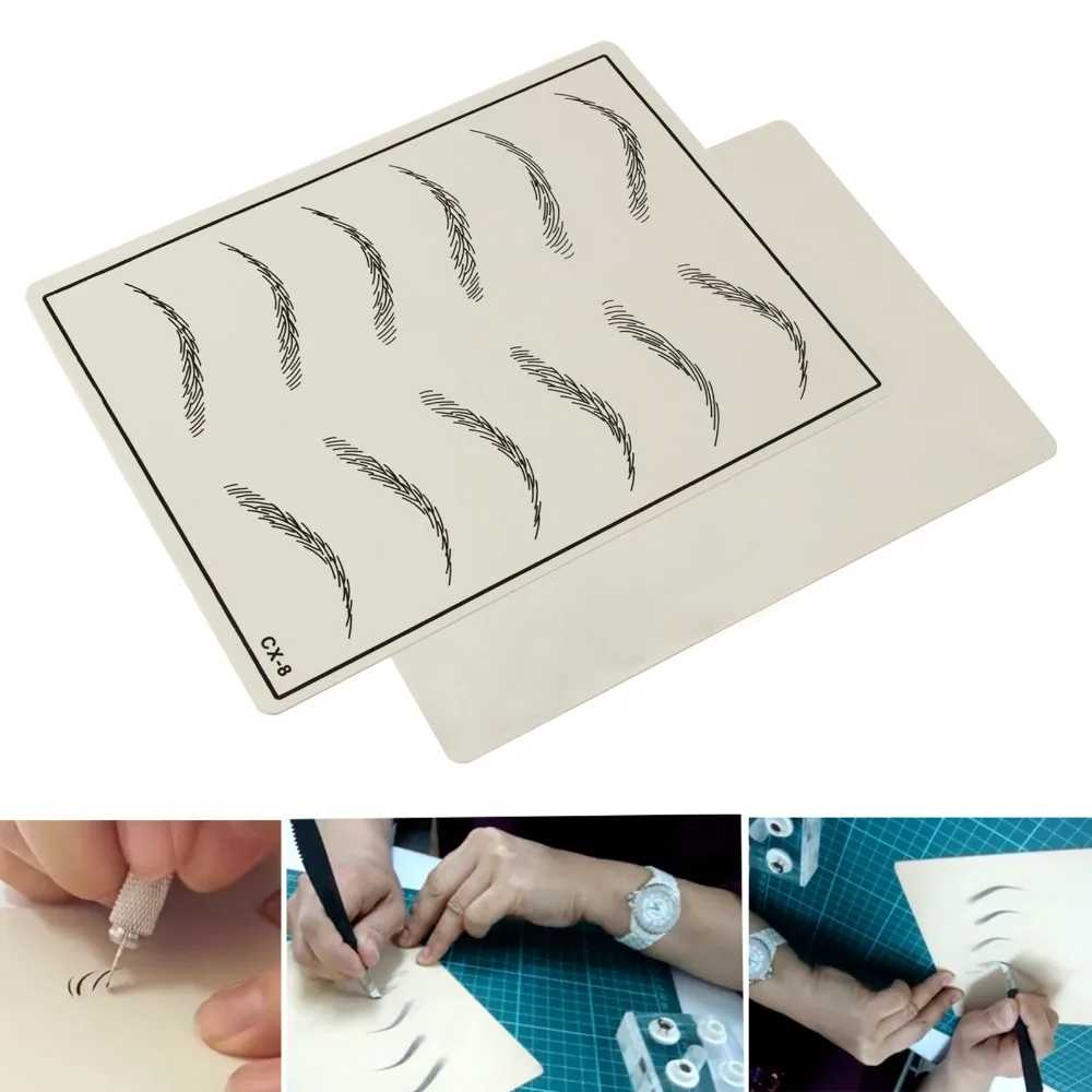 Anmas Rucci микроблейдинг татуировка для бровей Тренировочный Коврик Косметика