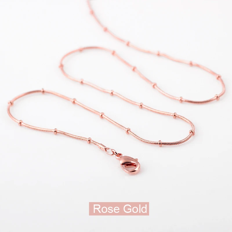 10pcs/lot 60+5cm Fashion 4 Colors Snake Chains Necklace Men Women With Lobster Clasps For Glass Living Floating Locket |