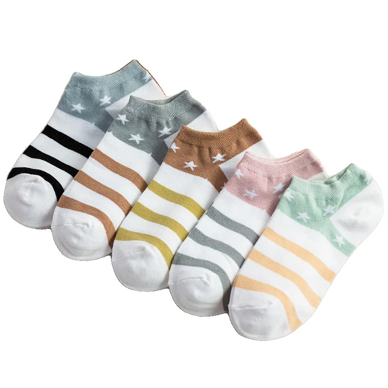 

10 pairs Invisible Short Woman Sweat summer comfortable cotton girl women's boat socks ankle low female cute Casual