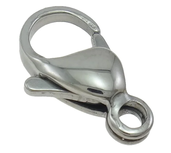 

Free shipping 9-15mm 100pcs/bag Stainless Steel Lobster Claw Clasp Jewelry Making Finding Clasp for Necklace Bracelets Clasp