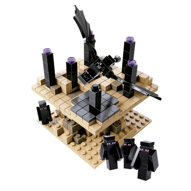 Бела 10469 Совместимость Legoe лего Minecrafte мой мир зомби 2018 новое здание Конструкторы