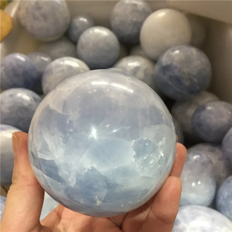 Оптовая продажа полированный кварцевый шар Celestite для украшения дома | Дом и сад