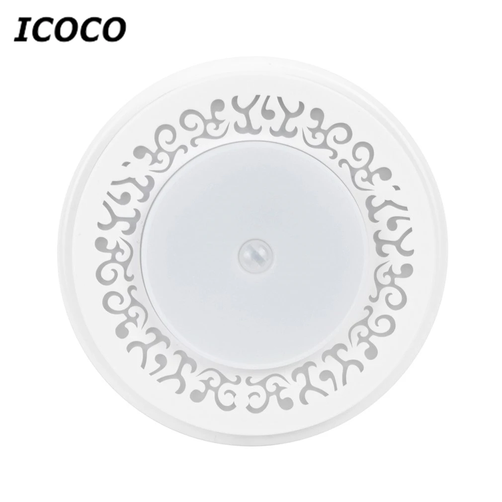Светодиодный ночник ICOCO Круглый с питанием от батареи|Аварийное освещение| |