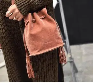 Женская наплечная сумка с кисточками осень зима|women shoulder bag|shoulder bagsbag women |
