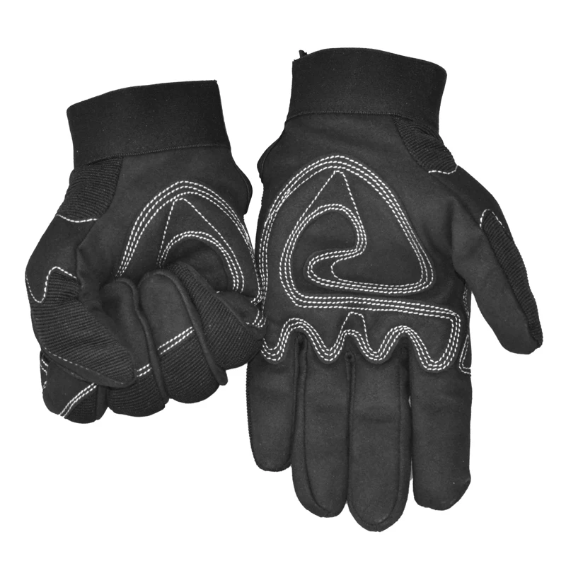 

Free shipping Microfiber leather anti-shocked quakeproof protecting safety glove 26cm reinforced palm and adhesive straps cuffs