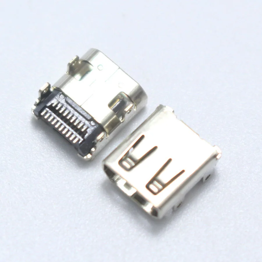 1 шт. 19Pin SMD разъем Micro HDMI с 4 фотовспышками Женский Разъем HD видеоразъем для
