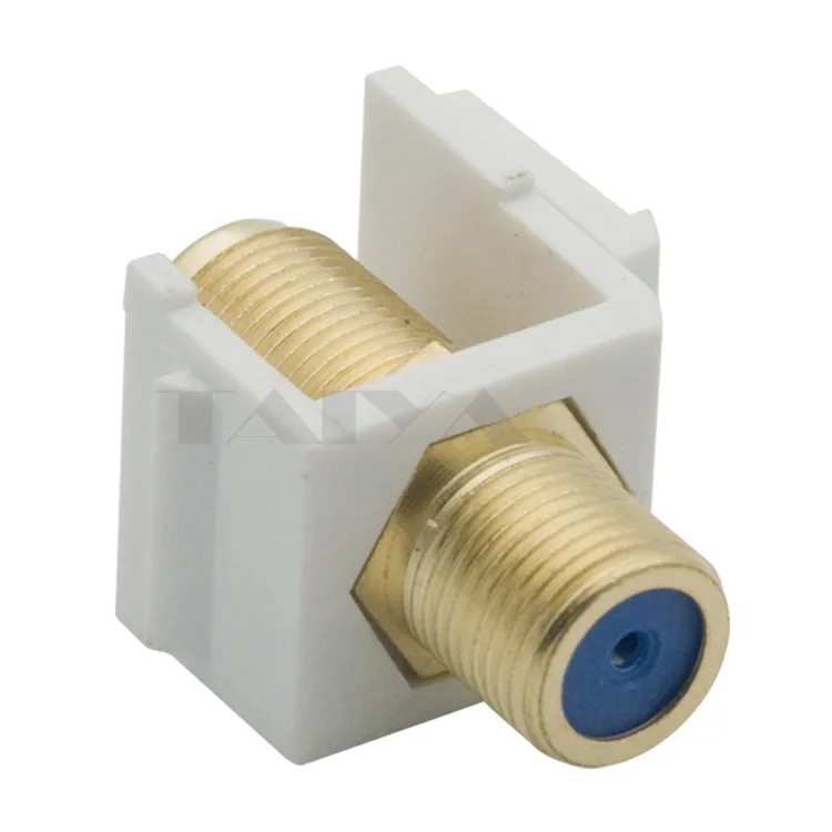 5 шт. в упаковке) позолоченная RG6 F головка tv Keystone Jack Insert