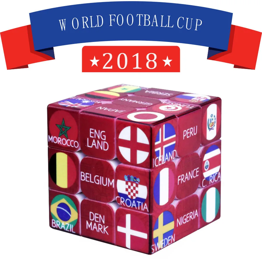 2019 YUXIN Magic Cube World Cup 3x3x3 русский Commemora 56 мм головоломка на скорость куб игрушки для