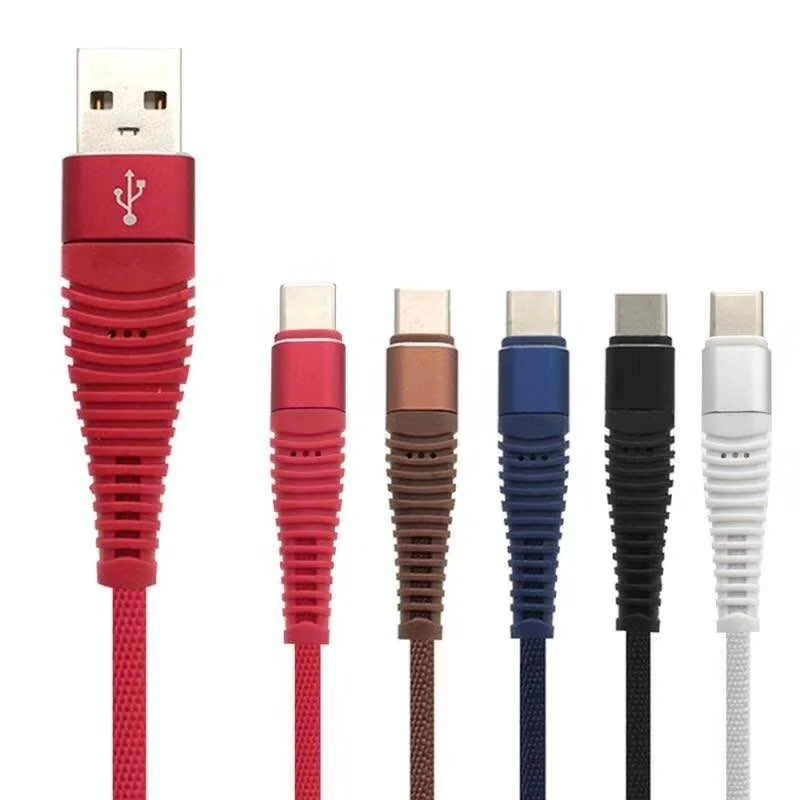 Usb кабели для быстрой зарядки и передачи данных прочные плетеные Android iPhone Type