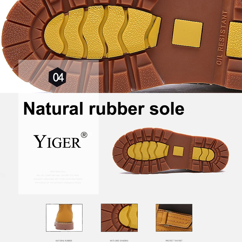 YIGER/Новые мужские ботинки на шнурках уличные для работы походные повседневные