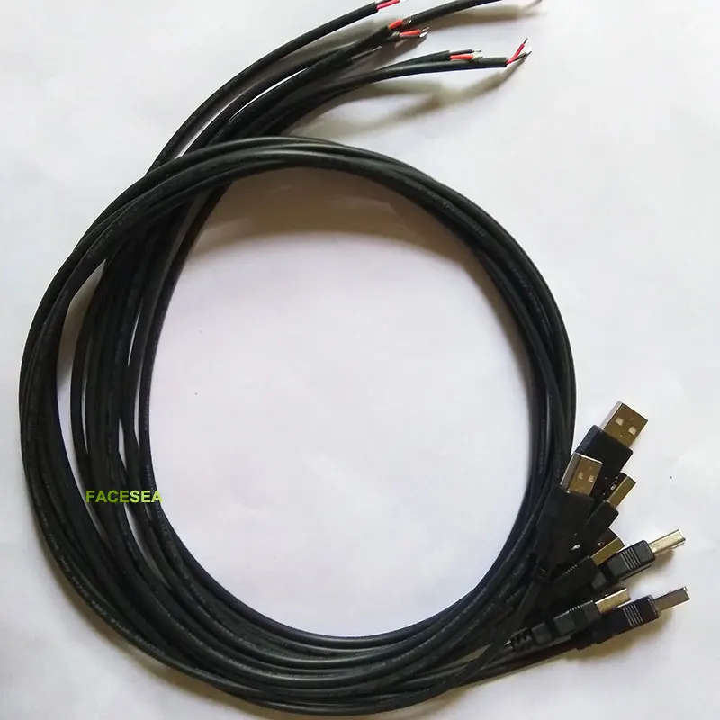 10~ 50 шт. 50 см/100 см 5 V 2pin разъем USB кабель из луженой меди линии для одного Светодиодные ленты света, настольная лампа, вентилятор Соединительный