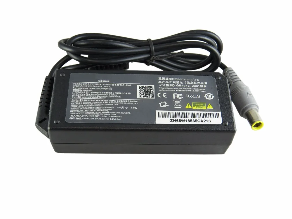 20V 3.25A 65W Ноутбук Ac Мощность адаптер Зарядное устройство для lenovo T410 T410S T510 Sl410 Sl410K Sl510 Sl510K T510I X201 X220 X230