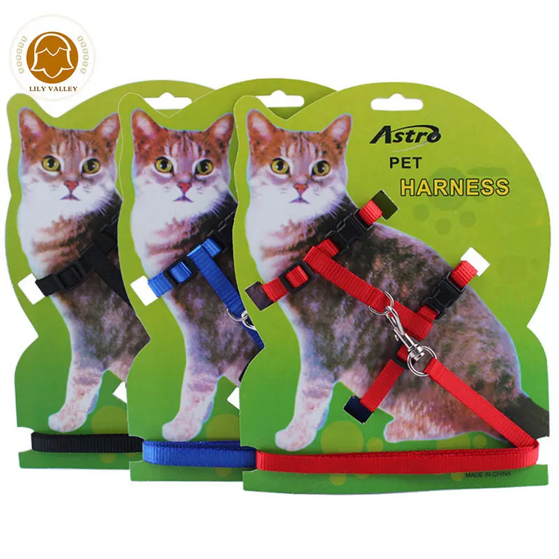 Поводок для кошек Нейлоновый Регулируемый поводок кошек|cat collar kitten|cat harness leashkitten
