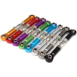 Регулируемая Тяговая тяга сервопривода, рулевые тяги, резьба M4, отверстие 3 мм, длина 69-80 мм, для радиоуправляемых моделей, автомобилей, обновленные Запчасти для подъема