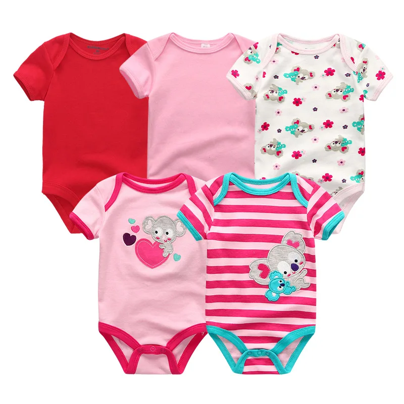 baby clothes26 Высокое качество, детский комбинезон с коротким рукавом из хлопка, с o-образным вырезом 0-12м, одежда для новорожденных мальчиков и девочек, комплекты Детской одежды платье для девочки боди одежда для новорожденных - Цвет: baby clothes26