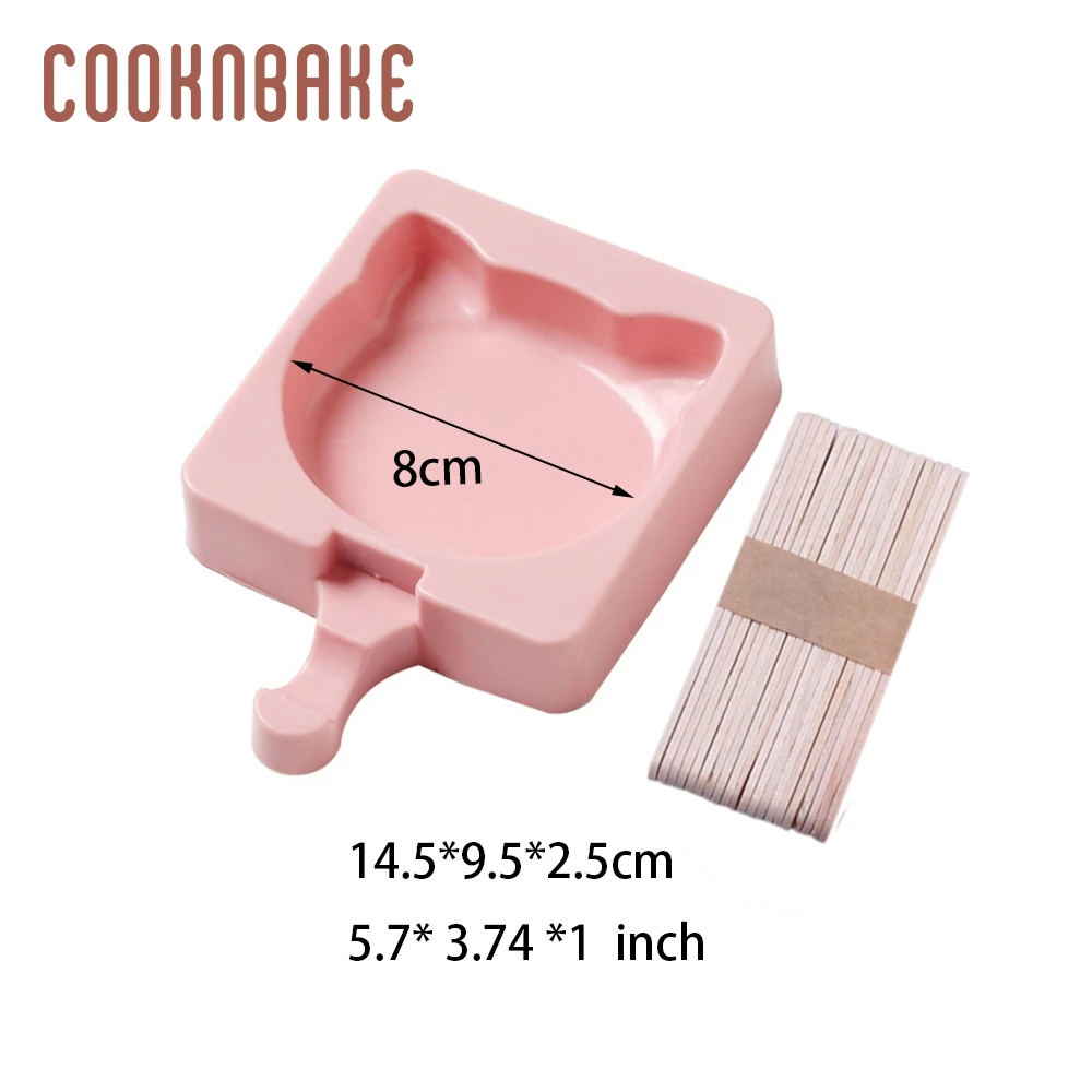 CDY-236 COOKNBAKE силиконовая форма для мороженого сердце силиконовый кубик для Льда Морозильник инструмент для мороженого лапа форма для украшения тортов с палкой - Цвет: CDY-236