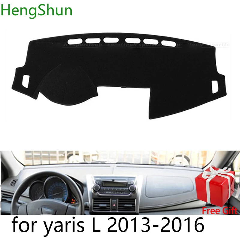 Для Toyota yaris L 2013 2014 2015 2019 автомобильный Стайлинг Dash мат Dashmat наклейка на приборную
