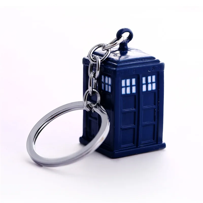 Брелок с надписью Doctor 3D телефонная будка металлическая подвеска брелок кольцо