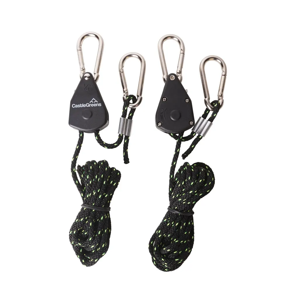 1 пара 1/8 дюймов Регулируемый сверхмощный трос трещотка вешалка усиленные