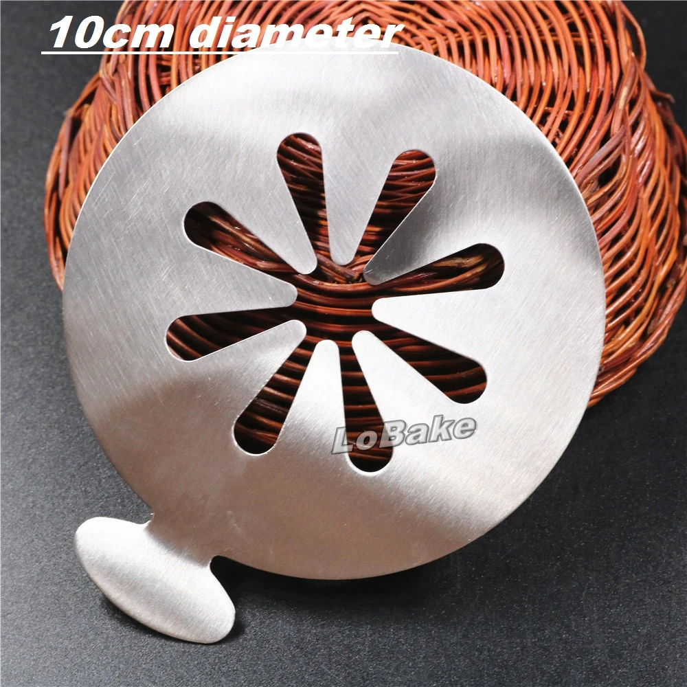 (5 шт./лот) 10 см диаметр Нержавеющая сталь ветряная мельница форма цветка кофе