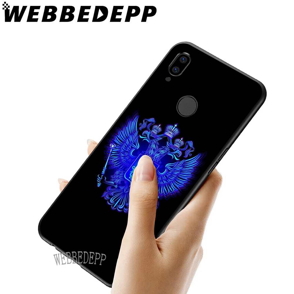 WEBBEDEPP мягкий чехол для Huawei Honor 6 7A Pro 7C 8C 7X 8X 8 9 10 lite Note10 с флагом России США