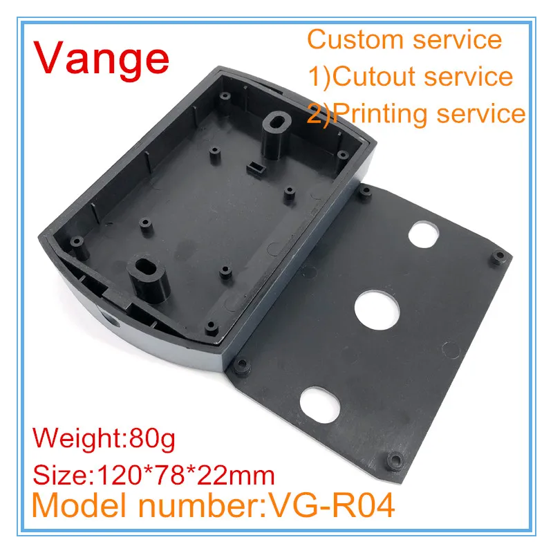 5pcs/lot molding injection junction box IP54 ABS plastic case enclosure diy 120*78*22mm for door access control card from China |